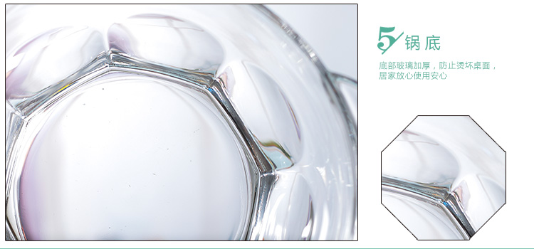 乐美雅 Luminarc 花岗岩全钢化双耳玻璃汤碗水果沙拉碗（带盖）2.5L