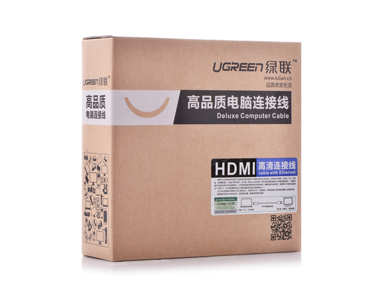 绿联(ugreen)10184 hdmi线2k*4k 3d高清连接线 hdmi工程线1.