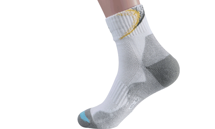 星加坊袜子 男女袜毛巾底运动休闲棉袜2双6211