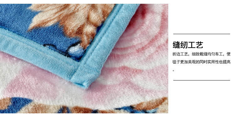 亿斯达（YISIDA）夏季冰貂绒毯 空调毯 凉毯 亲肤绒毯沙发毛毯 150*200 花舞季节
