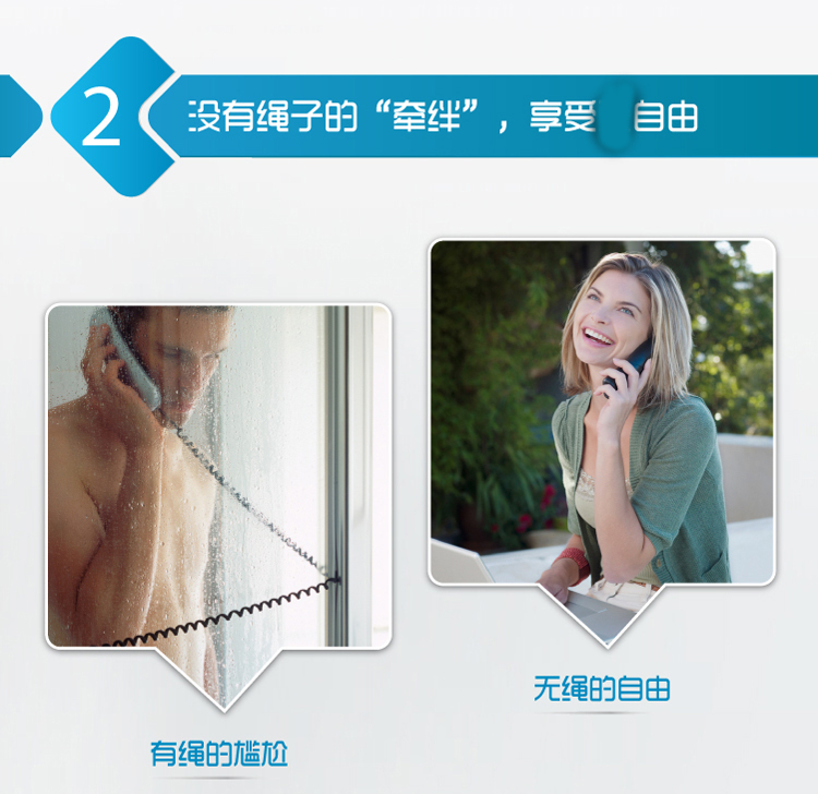 集怡嘉(Gigaset)原西门子品牌A180系统无绳电话机中文显示免打扰单机(香槟金)