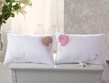 
                                        胜伟 枕芯家纺 全棉羽丝绒枕 双人情侣枕头 一对装 48*74cm                