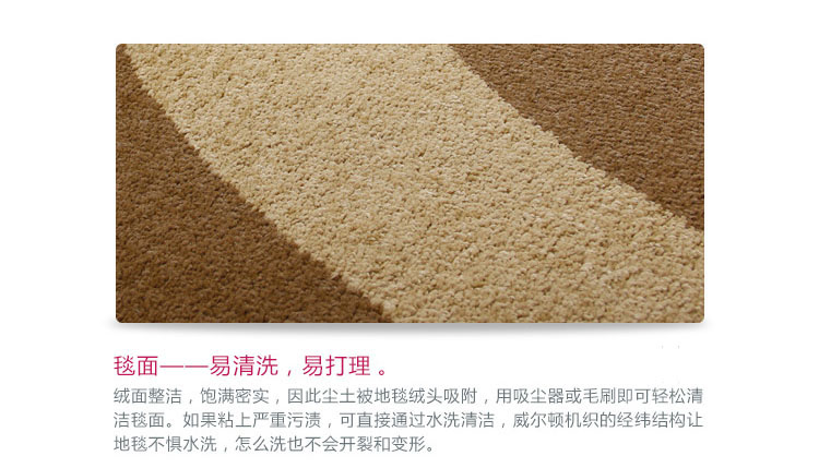 富居（FOOJO）威尔顿机织地毯地垫 卧室书房客厅玄关半圆门垫脚垫 50*80cm 吉祥妙境