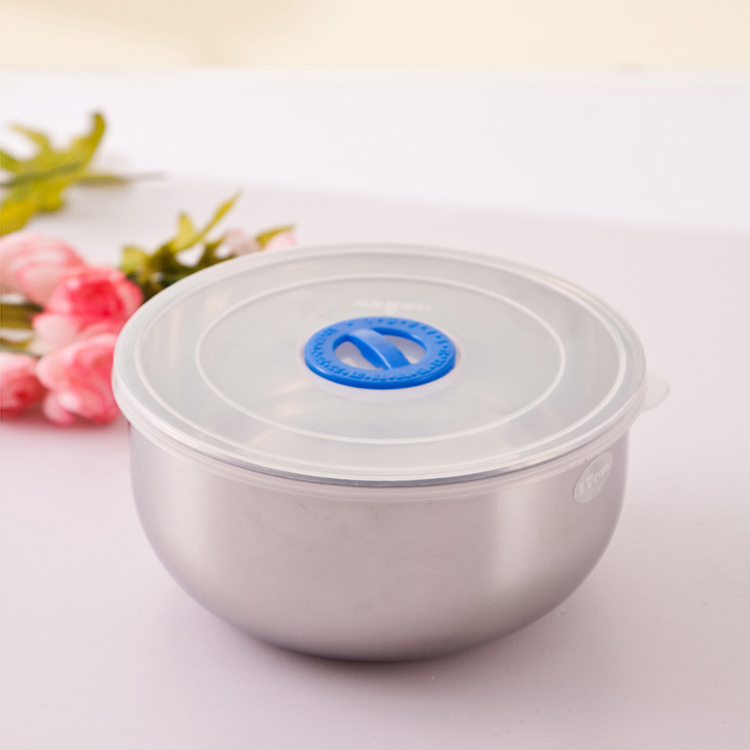 
                                        
                                                            SIMELO（施美乐）不锈钢料理盆调理碗三入组附盖                