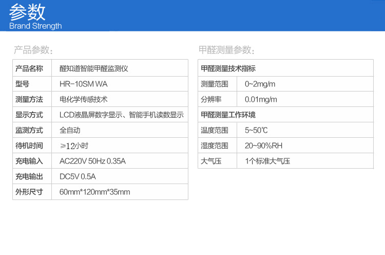 海尔（Haier)醛知道 HR-10SMWA 甲醛检测仪 多功能家用车用甲醛检测 快速精准测甲醛