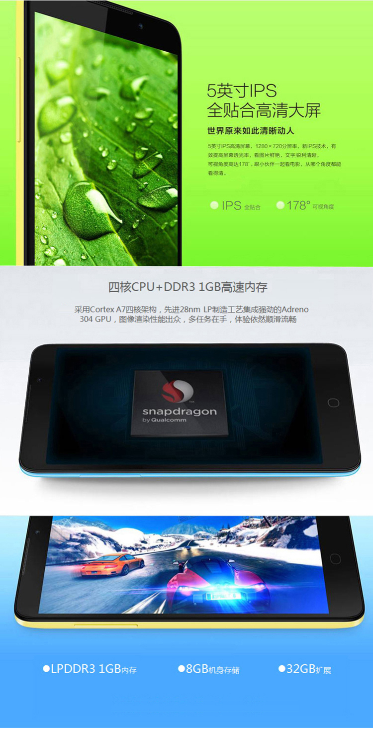 酷派(Coolpad) 5360 智尚白 电信4G手机 双卡双待