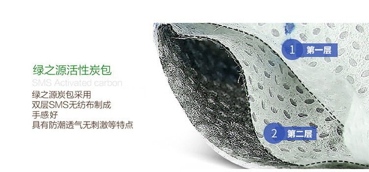 
                                        
                                                            绿之源 3000g360°室内装修安全卫士活性炭包 新汽车室内竹炭包除臭去味剂家用吸去除甲醛清除剂防潮碳包                