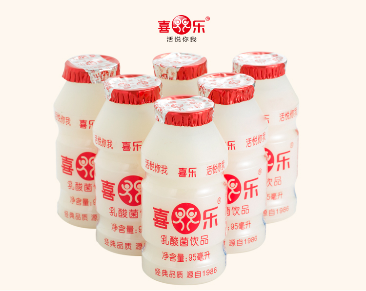 【京东超市】喜乐 乳酸菌饮品1箱 95ml*80瓶