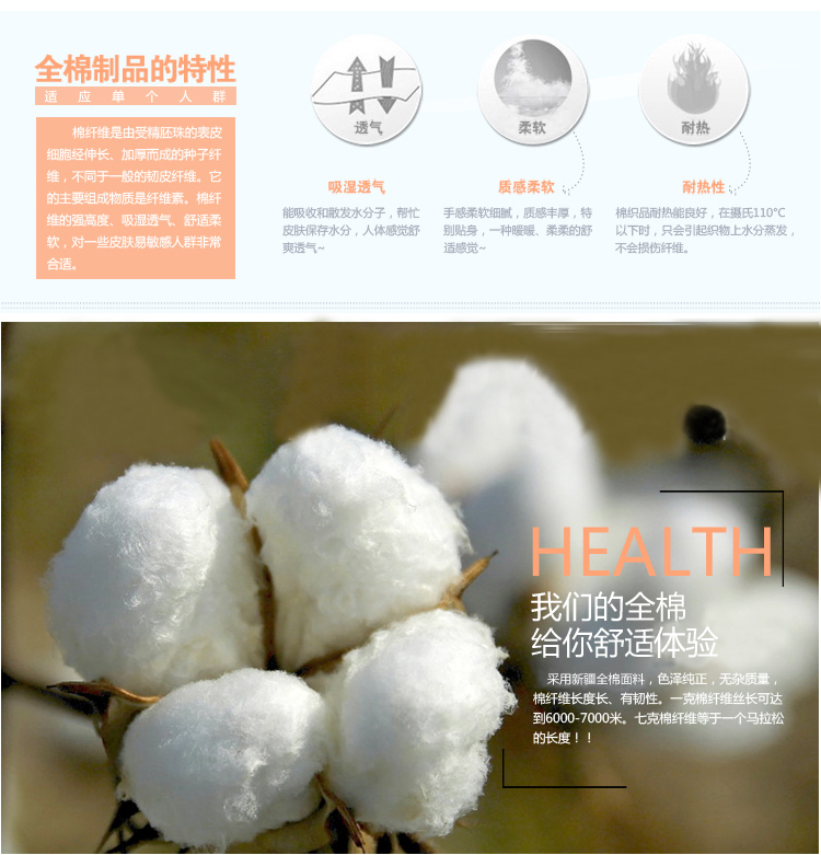 
                                        
                                                            艾薇 床品家纺 单人被罩单件纯棉被套150*215（舒雅风情）                