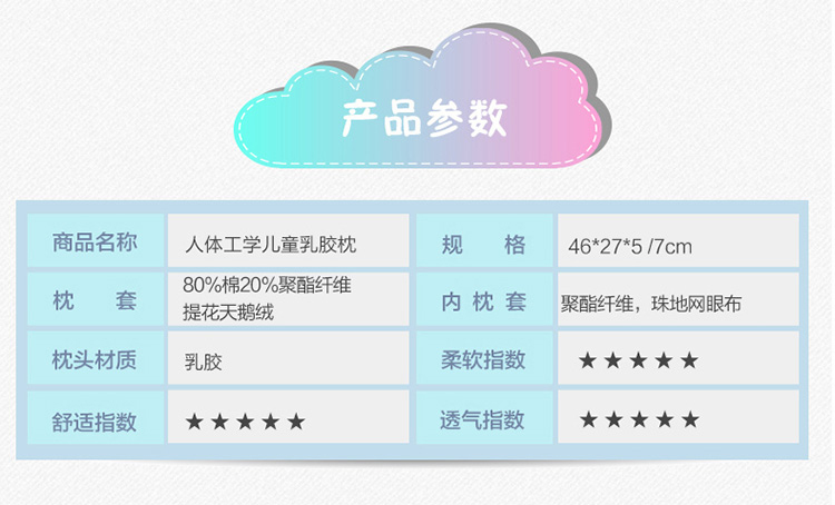 
                                        
                                        睡眠博士（AiSleep）枕芯 人体工学进口乳胶儿童枕 学生乳胶枕 3-8岁宝宝                