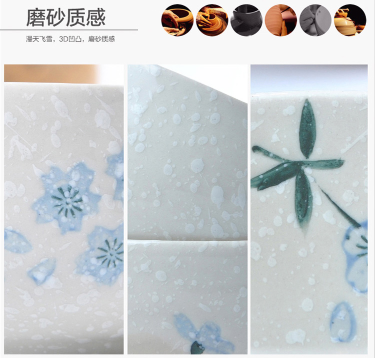 
                                        
                                                            樱之歌 纯手绘雪花釉日式素瓷大容量保鲜碗3件套                