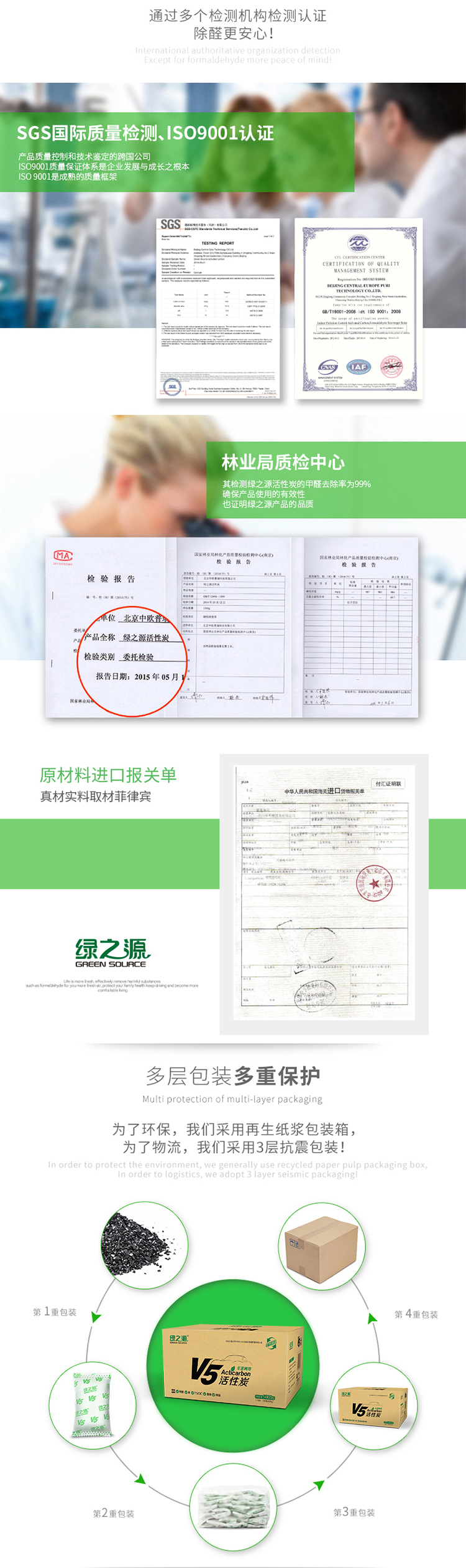 
                                        【京东超市】绿之源 5000gV5经济装 汽车除味去甲醛清除剂活性炭新房装修除味除甲醛炭包                