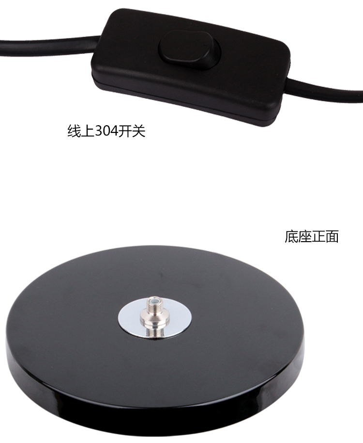 道远亮眼睛 LED落地灯 5W白光 客厅卧室书房现代简约工作阅读LED铁艺落地台灯ML696银色