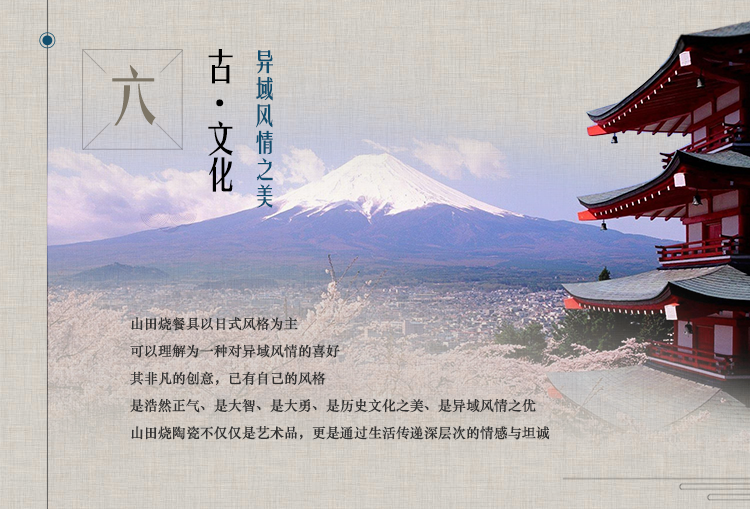 
                                        
                                        山田烧汤碗 陶瓷碗(7英寸)釉下彩日式面碗大汤碗(1只装) 梅花                