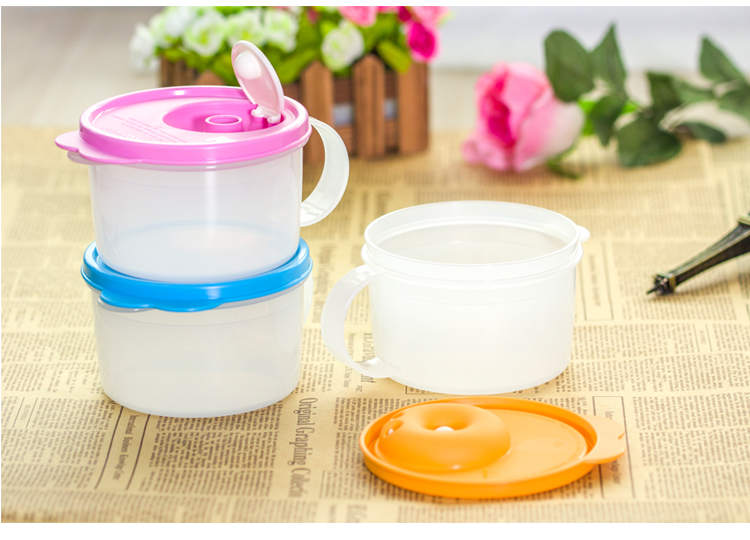 
                                        【京东超市】特百惠（Tupperware）微波炉便携防漏汤碗饭盒 单个装460ml 颜色随机                