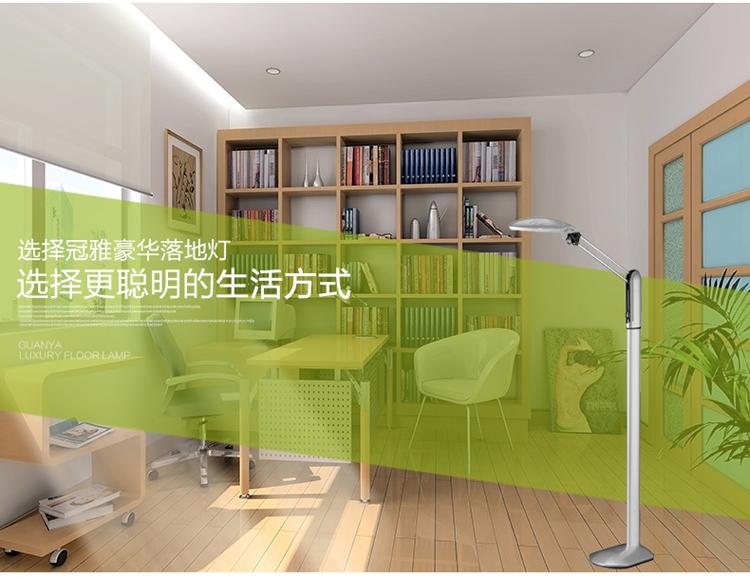 
                                        
                                        冠雅 护眼落地灯 客厅卧室床头落地台灯创意书房钢琴欧式豪华落地灯MT-3027-1 红色                