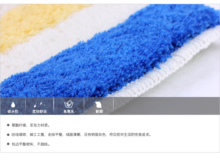 
                                        【京东超市】德国瑞德 RIDDER 冷暖色彩条地垫 客厅茶几地毯 门口玄关通用 60*90cm 7280341                