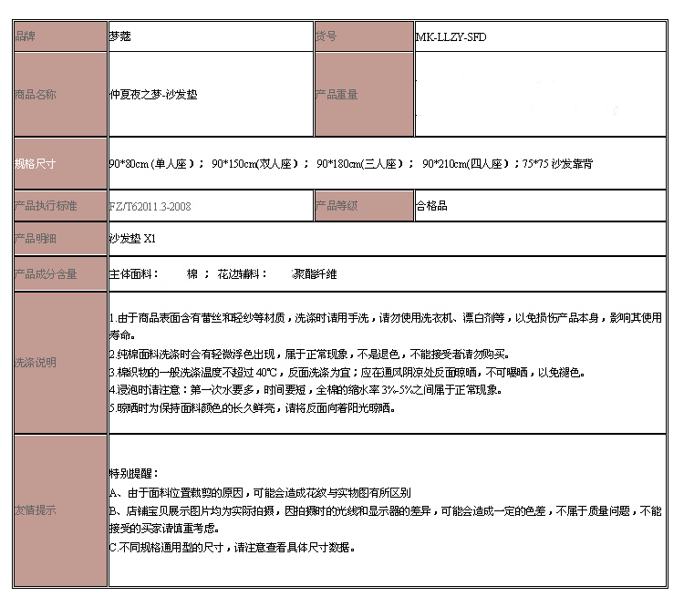 梦蔻（ARTDECO） 加厚防滑沙发靠背巾 仲夏夜之梦 田园布艺 单条装（75*75）