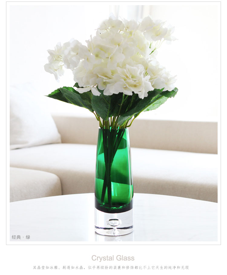 Homix 伊芙琳无铅水晶玻璃花瓶 流光琥