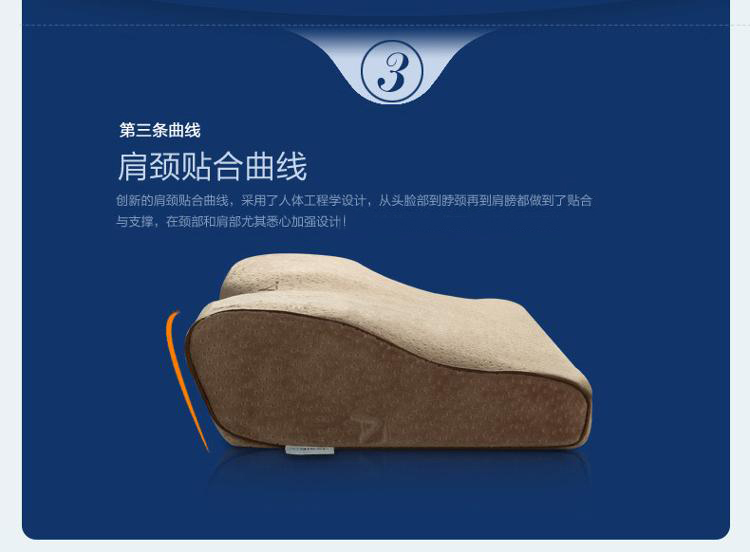 
                                        
                                        睡眠博士（AiSleep）枕芯 舌形记忆枕 颈椎保健枕  加长款                