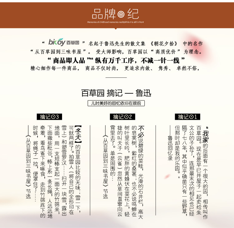 
                                        
                                        百草园 无纺布可视大号整理袋套装（4枚入） BCY咖啡色                