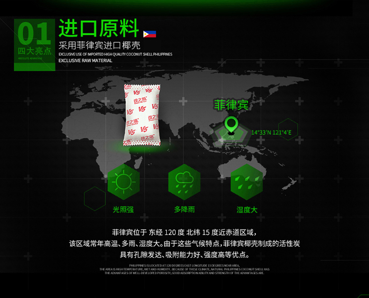 
                                        
                                                            绿之源 V5系列活性炭1000g 汽车车内除味 新车除味除甲醛 活性炭车用非竹炭包 新房装修车载摆件（金装款）                
