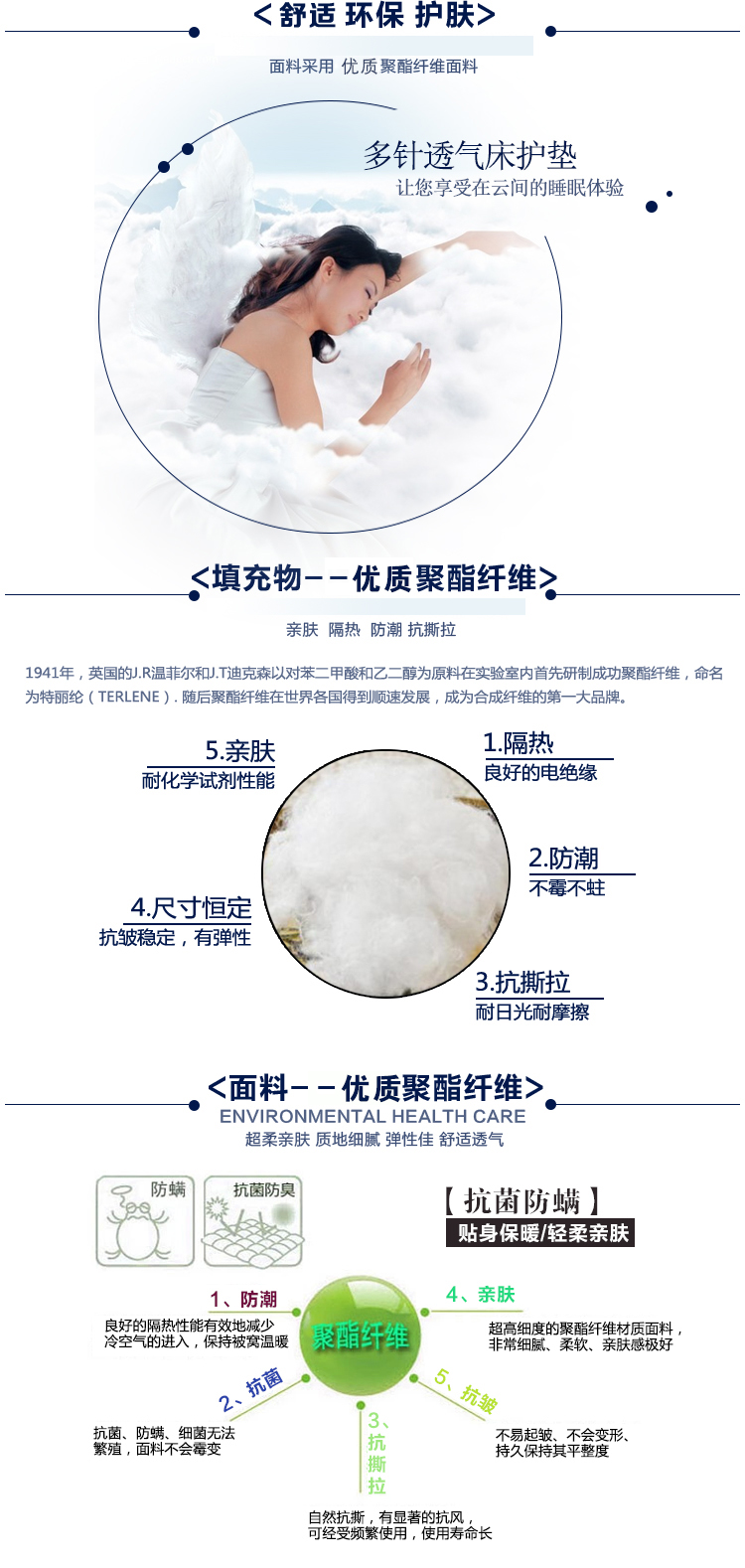 
                                        
                                                            百富帝（byford）床垫床褥 床护垫可水洗折叠透气双人四季床褥子 蓝 180*200cm                