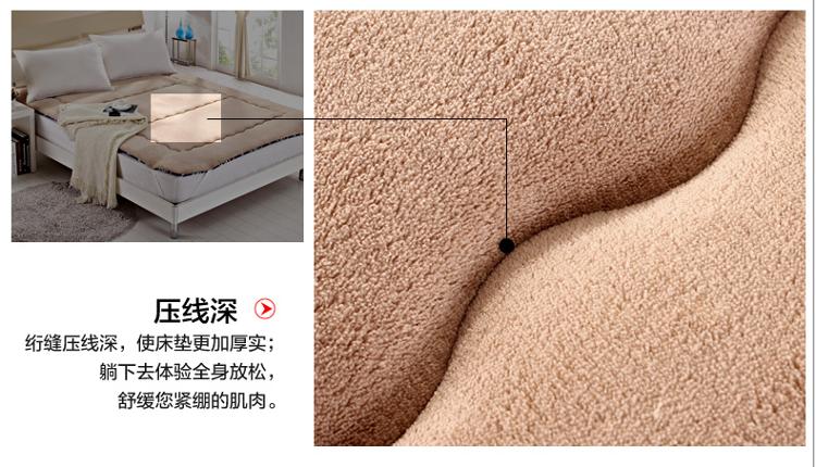 艾维（I-WILL）艾维 床品家纺 床褥子 全棉印花双面透气床垫子垫被榻榻米 双人150*200cm