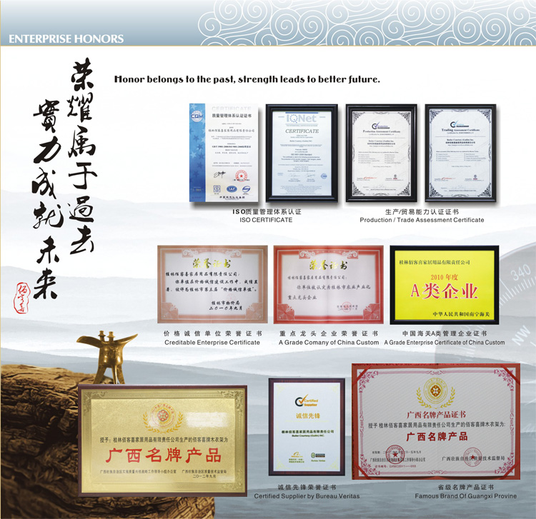 佰客喜 豪华彩色实木衣架 粉红色 3支装 CS302