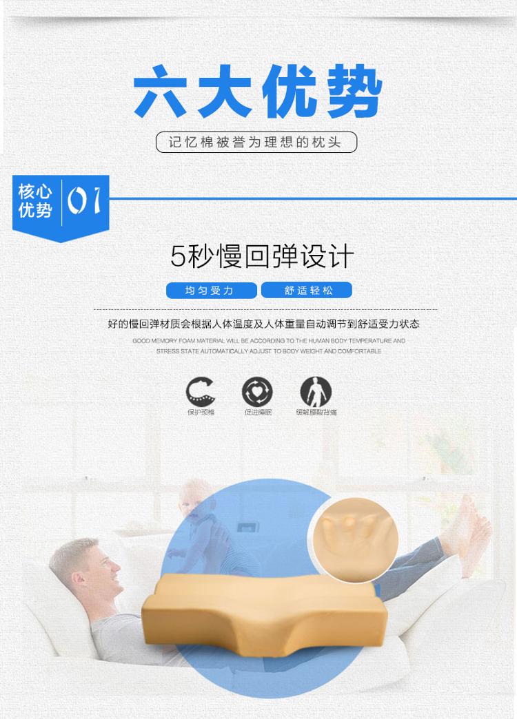 
                                        
                                                            诺伊曼（noyoke）枕芯 高款功能两用记忆枕 颈椎枕 加长款枕头 记忆棉枕头 颈椎枕头 枕头芯                