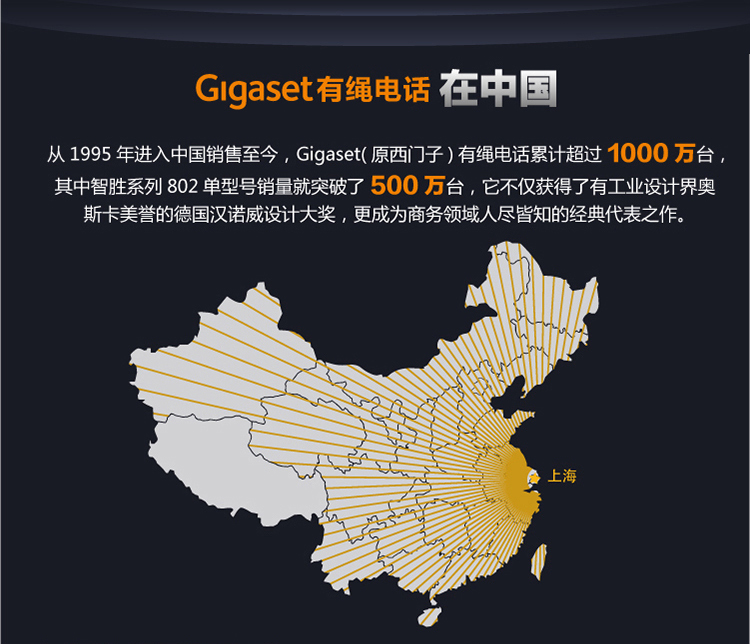 
                                        
                                                                                集怡嘉(Gigaset)原西门子品牌 电话机座机 固定电话 办公家用 高清免提 通话静音 2025C黑色                