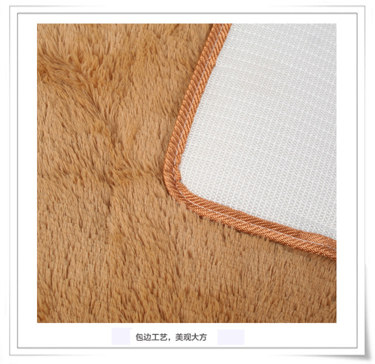 
                                        
                                        青苇 可水洗 加柔丝绒 客厅地毯70x160cm 驼色                