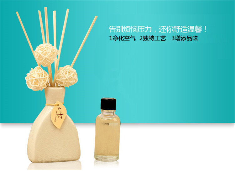 
                                        
                                                            晟旎尚品 香薰 无火香薰精油套装 净化除味房间卧室内 清新空气 日式裂纹陶瓷瓶 茉莉香型送补充液                
