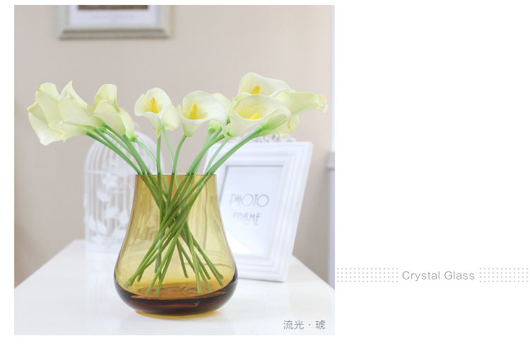 Homix 康奈尔无铅水晶玻璃花瓶 流光琥