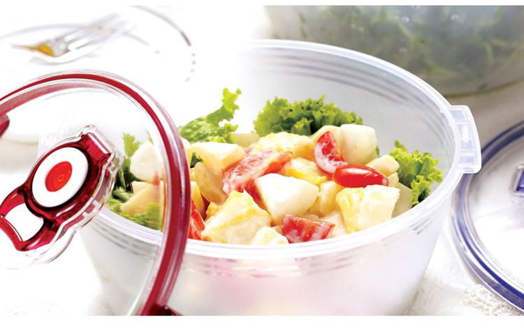 
                                        爱思得（Arsto）抽真空塑料保鲜盒7件套大保鲜盒塑料密封保鲜盒微波炉饭盒冰箱适用5007T7                