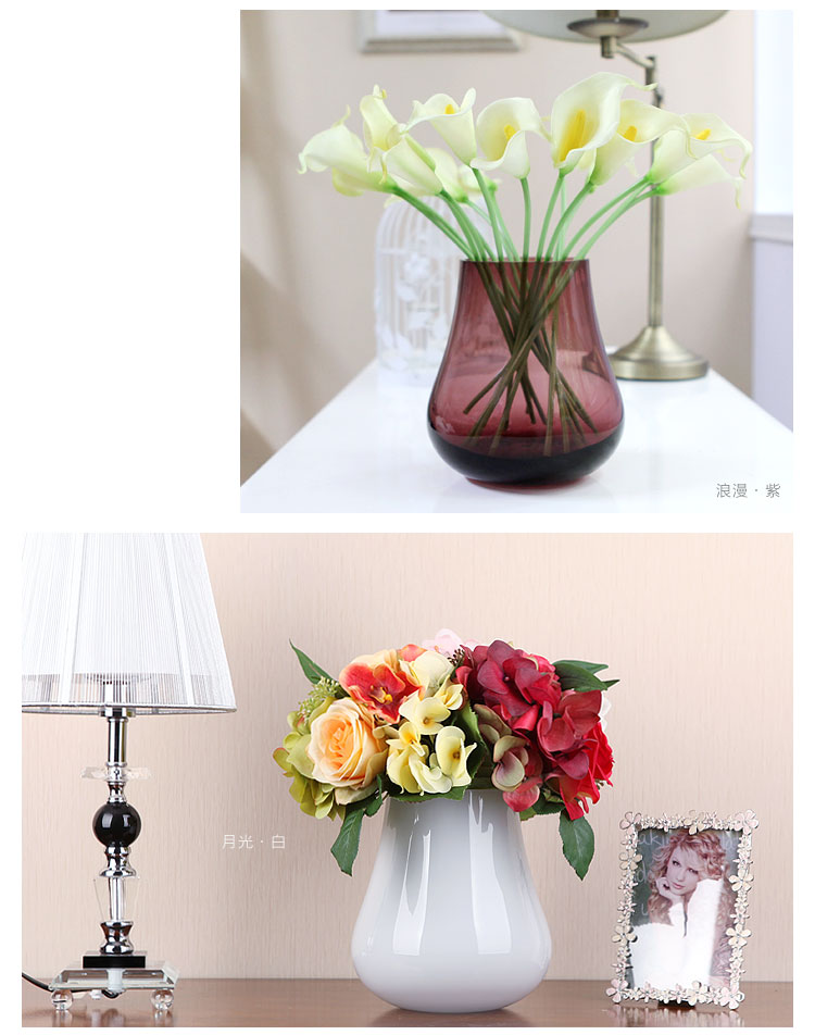Homix 康奈尔无铅水晶玻璃花瓶 流光琥