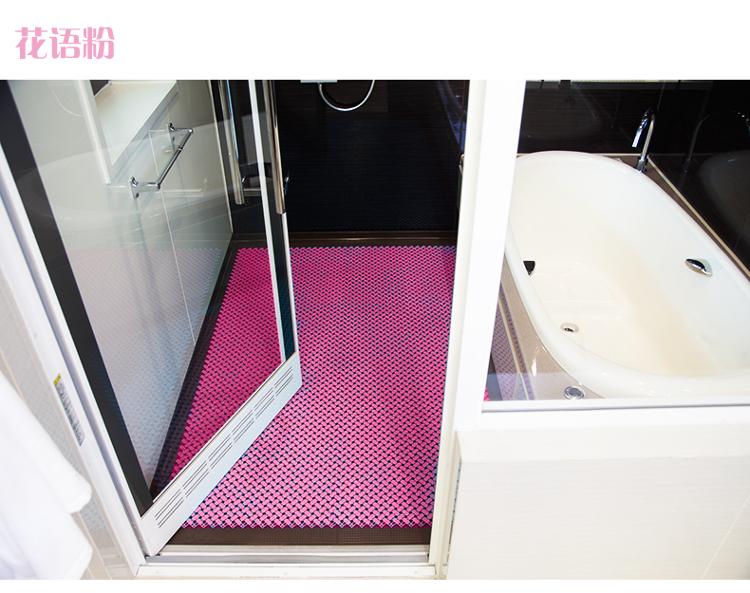 
                                        【京东超市】力九和 浴室防滑垫拼接地垫 锡灰色一平米包装                