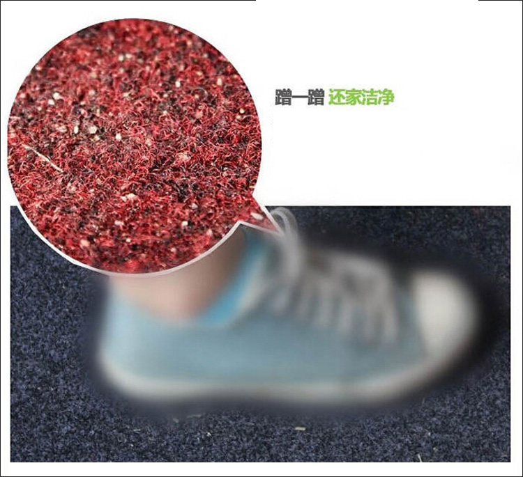 
                                        
                                        青苇 防滑脚垫入户地垫门垫 加厚加密700克 at home黑色 50*80cm                