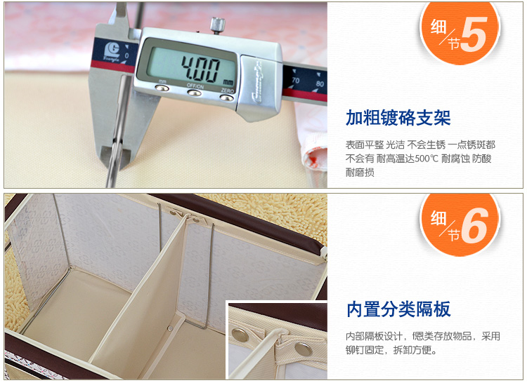 
                                        百草园 牛津布三面可视带隔断收纳箱 衣服杂物整理箱储物箱84L 1个装 桔黄色                