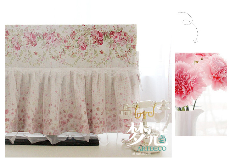 梦蔻（ARTDECO） 加厚全棉电视机防尘盖布 仲夏夜之梦 韩式田园 55寸 129*78cm