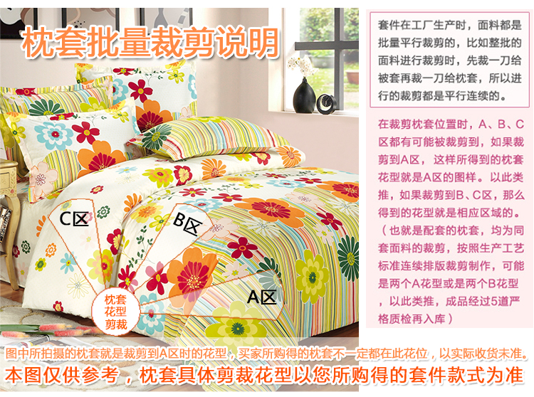 
                                        
                                                            艾薇 床品家纺 全棉枕套纯棉枕头套一对（万象更新48*74）                