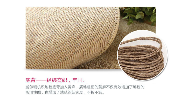 富居（FOOJO）威尔顿机织地毯地垫 卧室书房客厅玄关半圆门垫脚垫 50*80cm 吉祥妙境