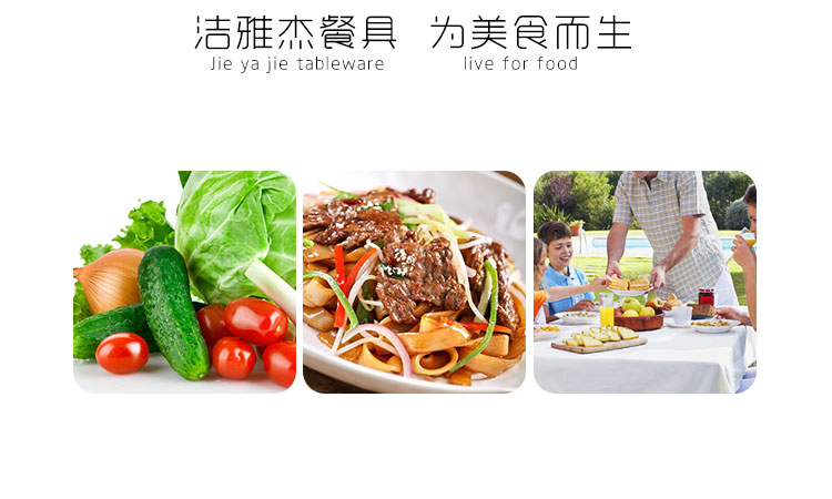 
                                        
                                                            洁雅杰陶瓷餐具 家用盘子陶瓷汤盘(8英寸)白瓷饭盘陶瓷餐具套装 6只装                