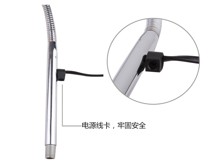 道远亮眼睛 LED落地灯 5W白光 客厅卧室书房现代简约工作阅读LED铁艺落地台灯ML696银色