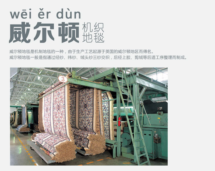 富居（FOOJO）威尔顿机织地毯地垫 卧室书房客厅玄关半圆门垫脚垫 50*80cm 吉祥妙境
