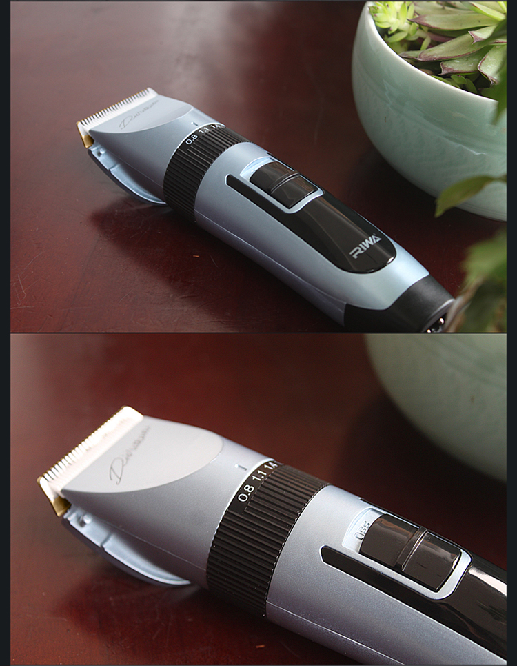 雷瓦（RIWA）RE-730BI 锂电液晶显示屏理发器 家用成人电推子（双电池）