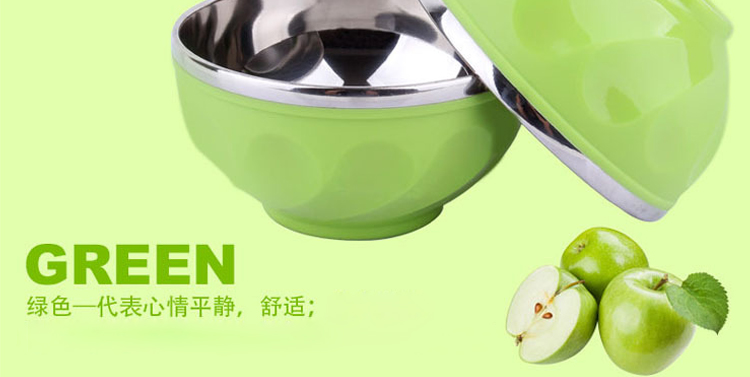 
                                        
                                        创弘 百合碗 不锈钢双层防烫防摔耐用碗隔热吃饭碗汤碗儿童碗小孩碗餐具防烫饭碗家用学生早餐碗小碗12cm                