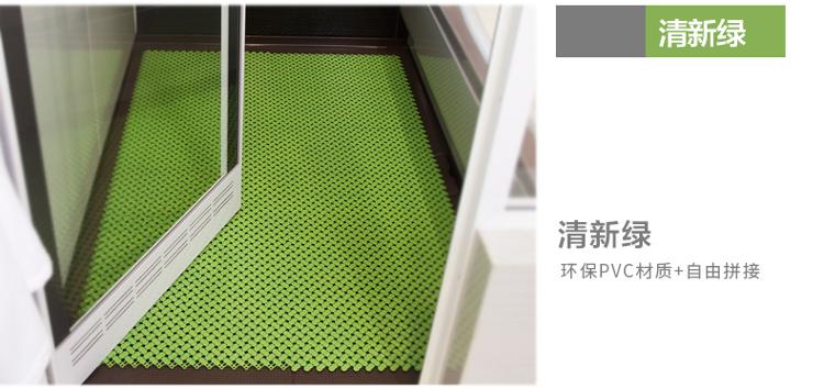 
                                        【京东超市】力九和 浴室防滑垫拼接地垫 锡灰色一平米包装                