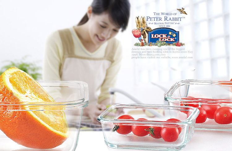 
                                        
                                        乐扣乐扣（lock&lock） 耐热玻璃保鲜盒 比得兔系列格拉斯便当盒套装 LLG445-PR 送包                