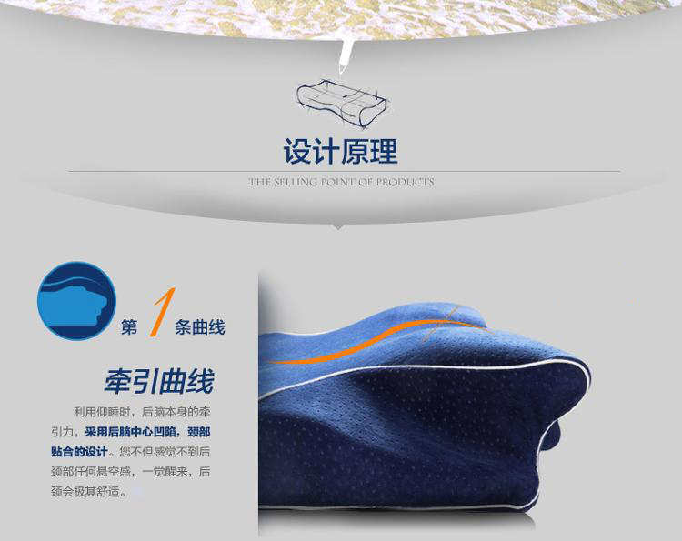 
                                        
                                        睡眠博士（AiSleep）枕芯 全方位护颈记忆枕 慢回弹护颈枕 太空颈椎枕头                